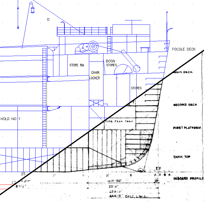 Illustration of Naval Architecture Drawing DWG Conversion